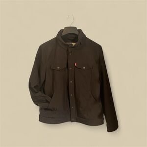 Levi’s Men's Black large cold weather jacket with hood